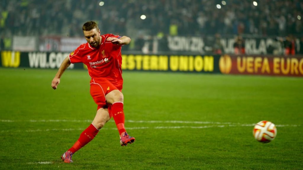 Rickie Lambert struggled to win place in Brendan Rodgers’s side. Photograph: Getty Images.