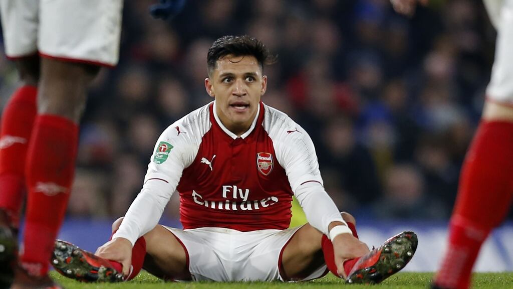 Arsenal manager Arsene Wenger says that Alexis Sanchez could feature in the Premier League game against Crystal Palace. Photograph: Ian Kington/AFP/Getty Images
