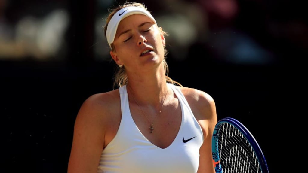 Maria Sharapova: Admitted failing a drugs test. Photograph: Mike Egerton/PA Wire.