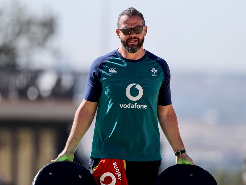 Andy Farrell’s squad travelled to South Africa without two hugely influential figures. Photograph: Dan Sheridan