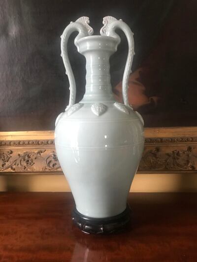 Chinese celadon vase, €1.2m, from Castlehyde, Sheppard’s