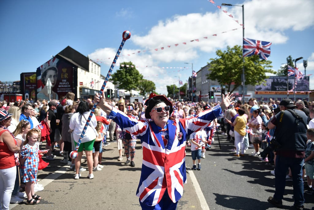 Shankill road residents hold a parade and street party in honour of Queen Elizabeth's Jubilee on June 4th in Belfast. Photograph: Charles McQuillan/Getty Images