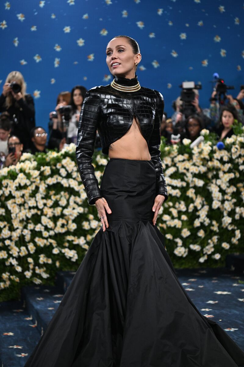 Met Gala: Miley Cyrus. Photograph: Nina Westervelt/The New York Times