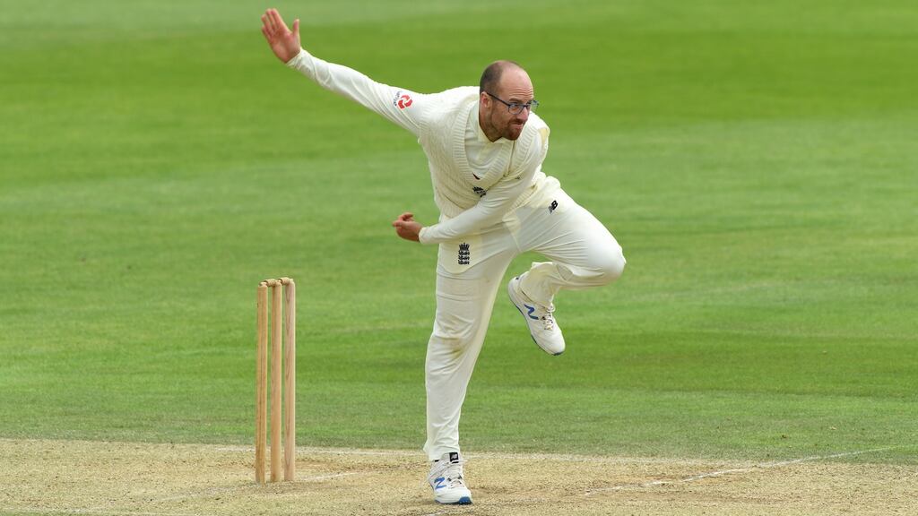 Jack Leach came to the fore for England’s bowling attack. Photo: Getty Images