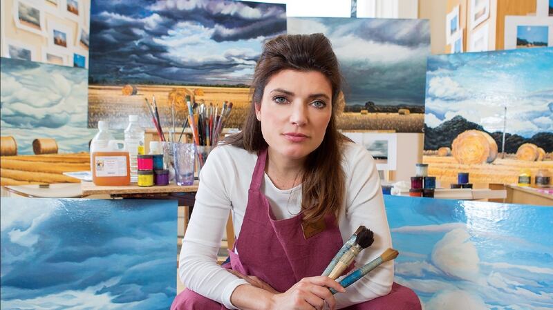 Artist Chára Nagle in her studio.