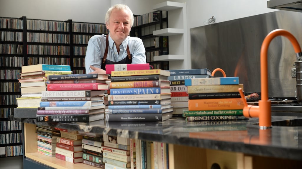 Gerry Godley, at home in his kitchen in Rialto, Dublin. Photograph: Dara Mac Dónaill