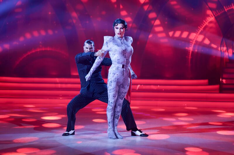 Blu Hydrangea performs with partner Simone Arena. Photograph: Kyran O’Brien