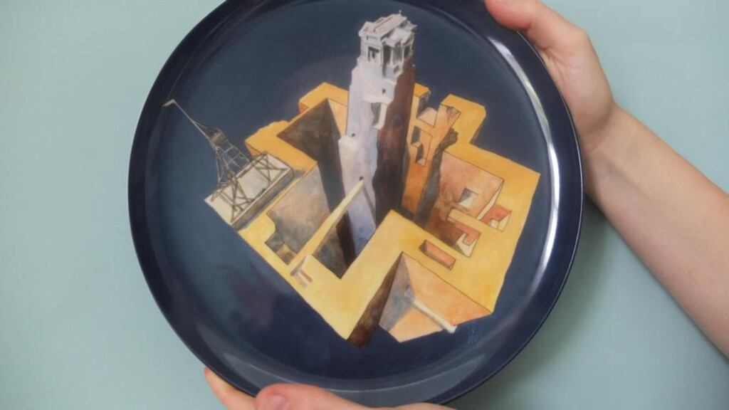 Plate by Diulio Forte, from ‘Meditation on plates, inspired by Lord Charlemont’s Casino’