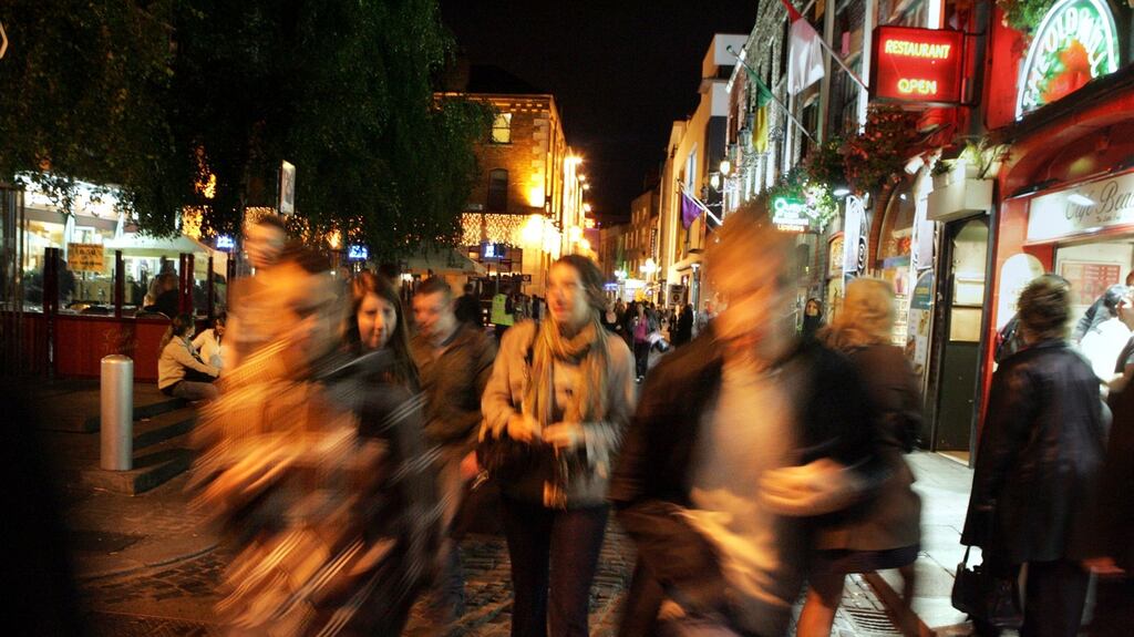 An objector to the proposal said he has “been appalled by the conversion of Dublin’s cultural quarter into Dublin’s ‘drinking and public urination quarter’ ”. File photograph: The Irish Times