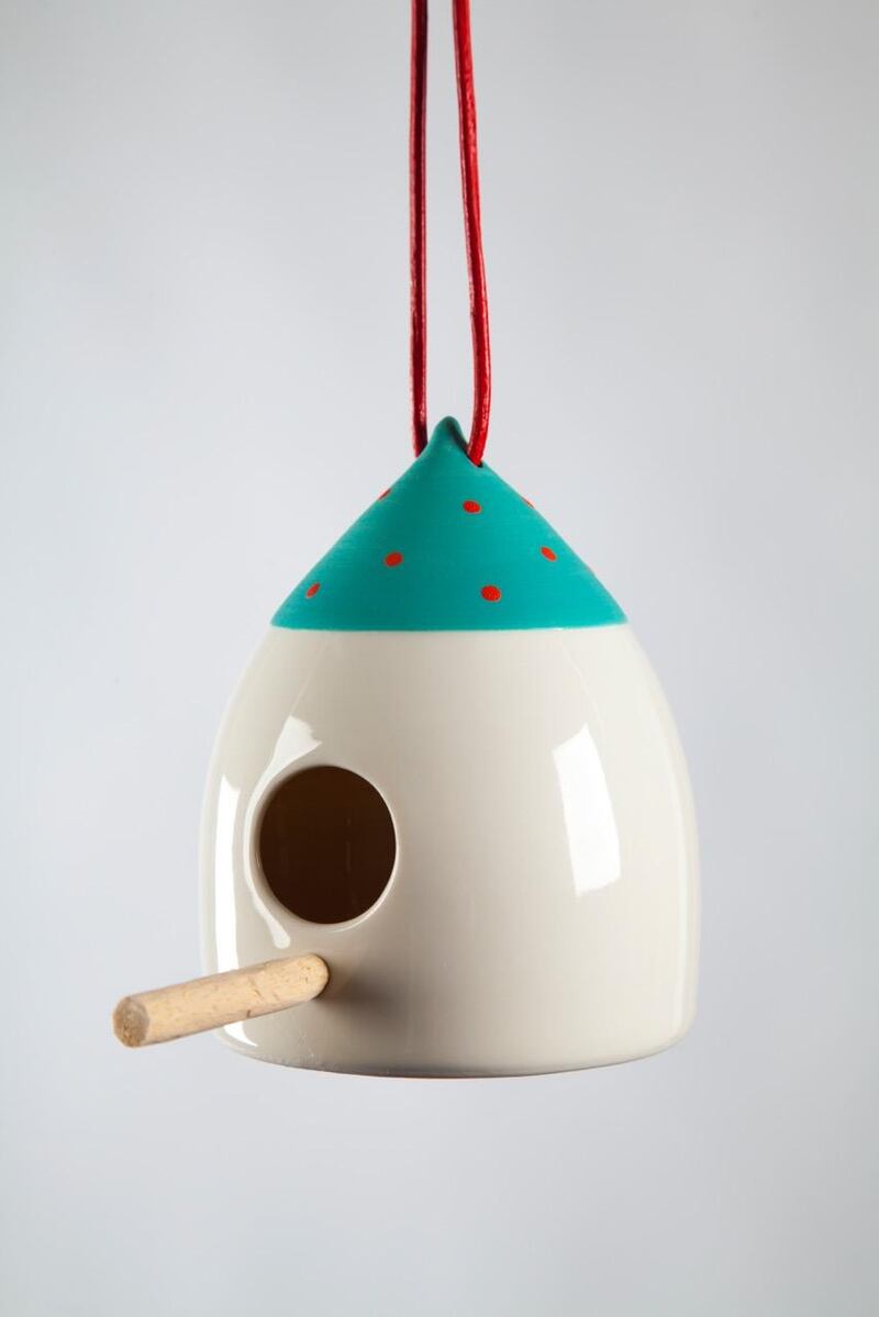 Hand-made ceramic bird feeder from Kerry-based designer Mary Neeson, €45 (maryneesonceramics.com)