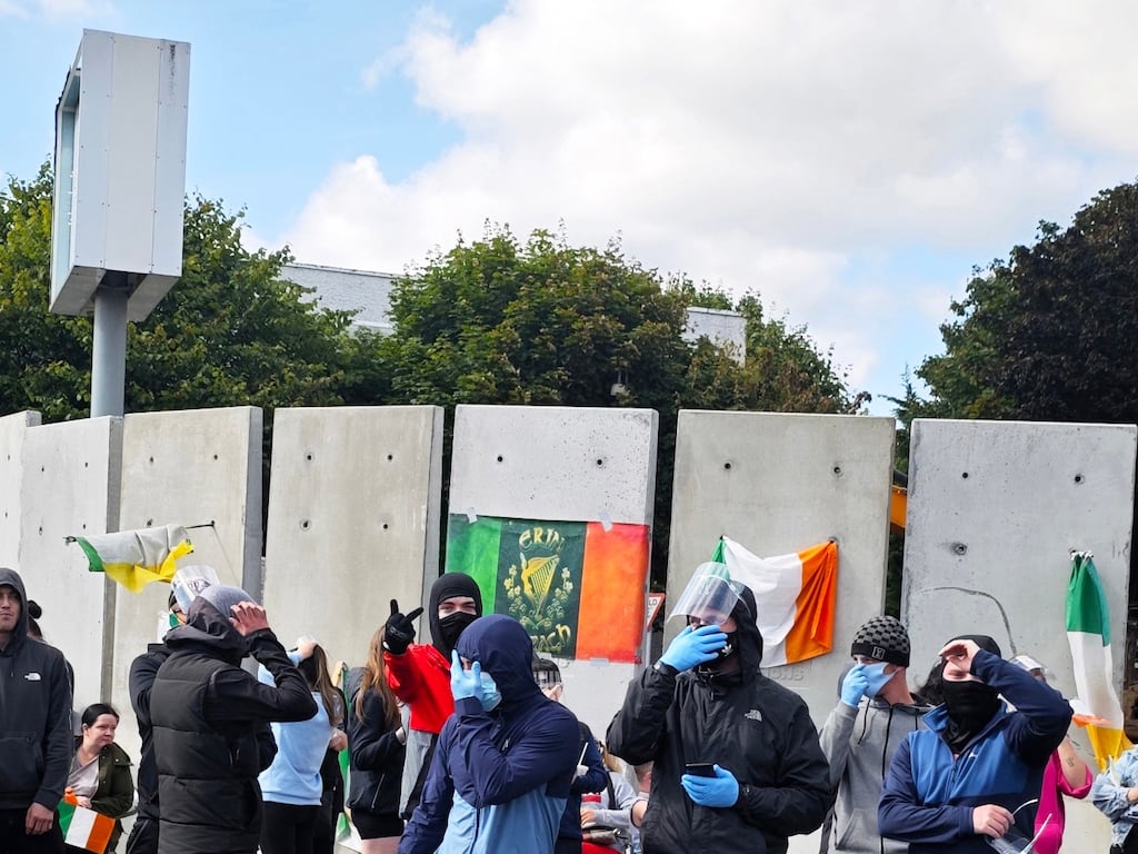 There has been a normalisation of politics committed to limiting freedom in the name of restoring national glory corresponding with hostility towards asylum seekers, as seen in Coolock. Photograph: © RollingNews.ie