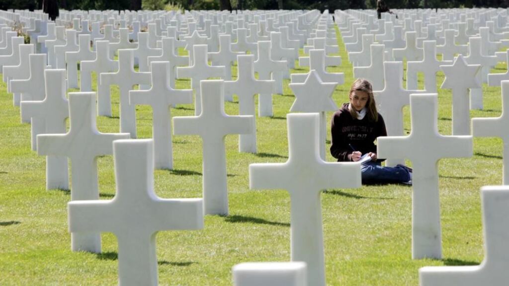 World War Two graves in Normandy, France. Photograph: Eric Luke/The Irish Times