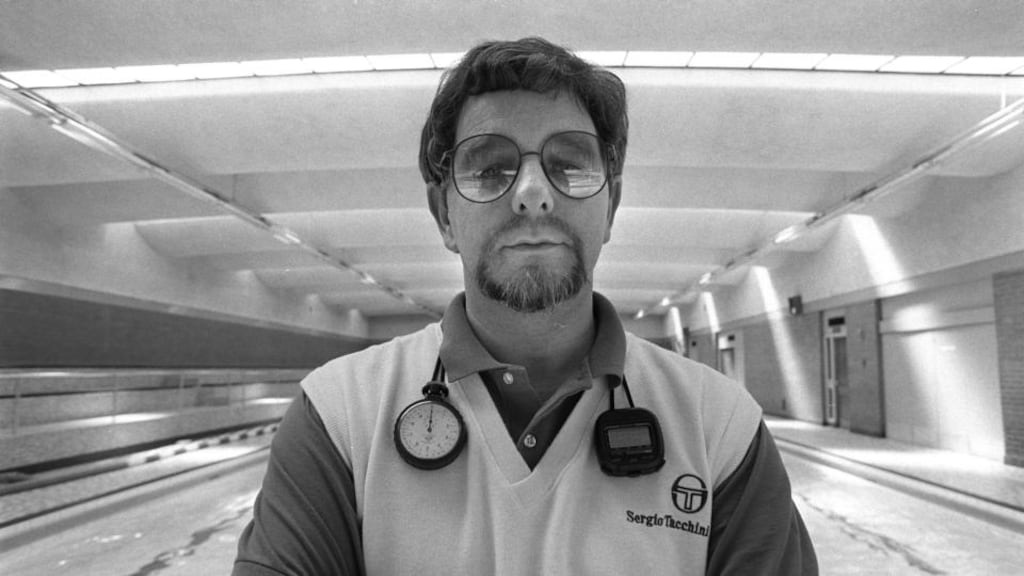 George Gibney in May 1988 when he was the Ireland swimming coach. Photograph: Billy Stickland/Inpho