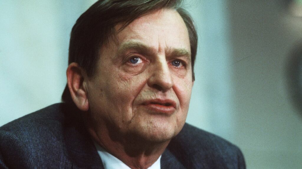 Olof Palme: Swedish prime minister was shot dead in Stockholm in 1986. Photograph: Anders Holmstrom/TT News Agency/AFP via Getty Images
