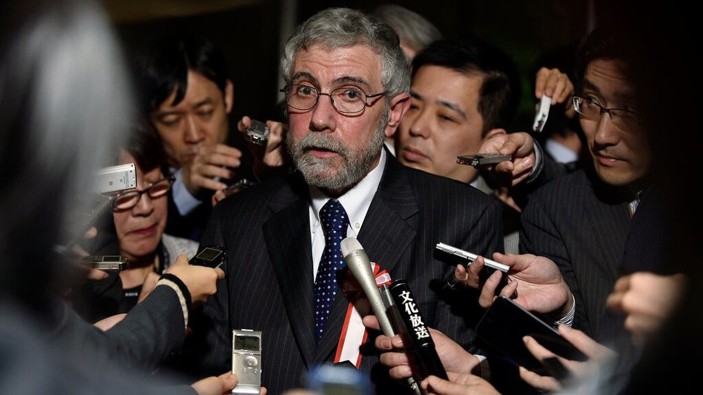 Paul Krugman:   hard to beat  Nobel Prize-winning economist’s   description of the record increase in Ireland’s gross domestic product. Photograph: Franck Robichon/Reuters