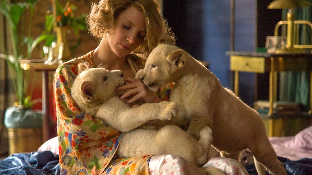Jessica Chastain in The Zookeeper’s Wife: Chastain’s Polish accent is perfectly serviceable, but it does nothing to distract from the creakiness of the enterprise