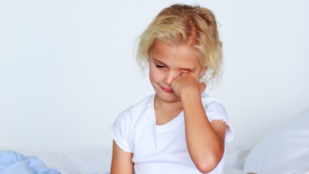 You want to reduce gradually the support you give your daughter and help her relearn how to relax and fall asleep by herself. Photograph: Wavebreak Media/Getty Images