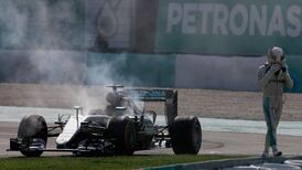 Ricciardo wins in Malaysia after Hamilton’s hopes go up in flames