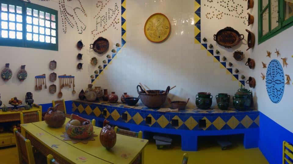 Frida Kahlo’s kitchen at the Blue House. Frida Kahlo’s kitchen at the Blue House.
