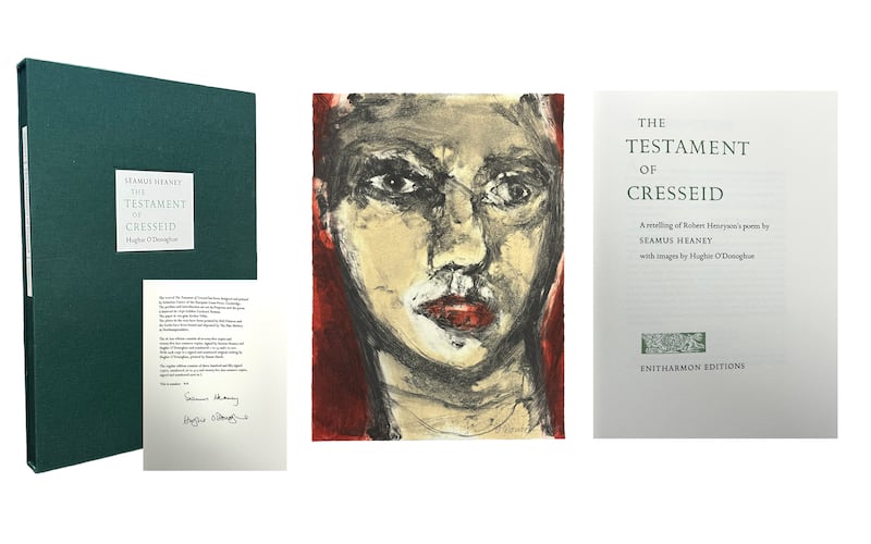 The Testament of Cresseid, limited to just 75 copies, has six large tipped-in colour illustrations by artist Hughie O'Donoghue