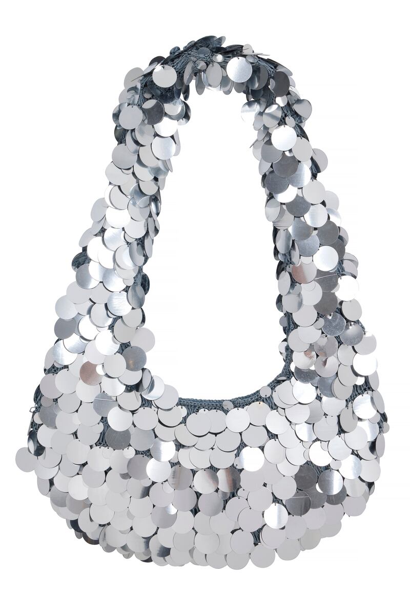 Sequin shoulder bag, €50, M&S