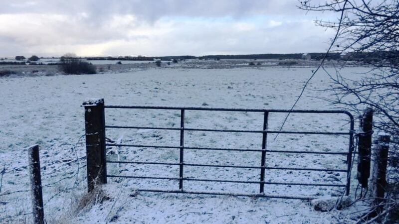 Snowfall in the Midlands has resulted in poor driving conditions. Photograph: Bryan O’Brien/The Irish Times