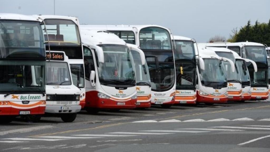 Minister for Transport Shane Ross said 28m people travelled on licensed bus services last year with over seven million travelling on Bus Éireann Expressway services. Photograph: The Irish Times
