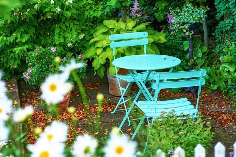Smaller outdoor spaces can easily feel cluttered so try to choose airy, graceful designs when selecting garden furniture. Photograph: Getty Images