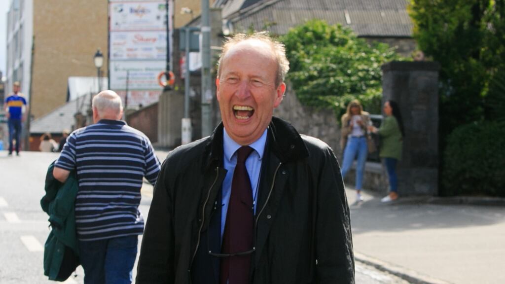 Shane Ross: Poster boy for poster-free elections. Photograph: Gareth Chaney/Collins