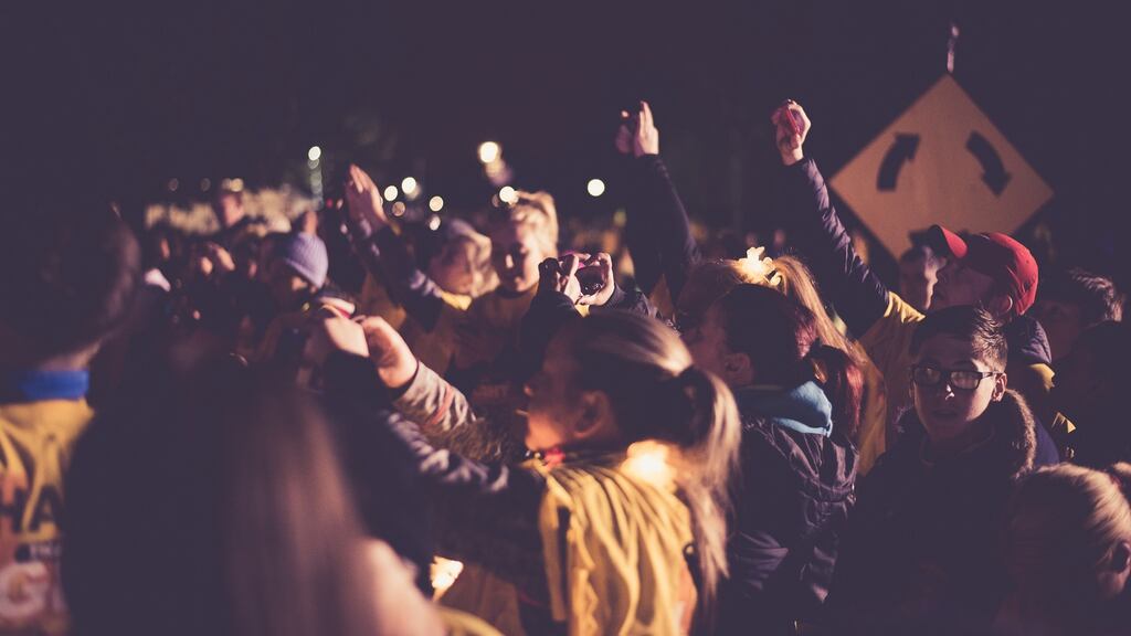 Over 150,000 people are expected to take part in the Darkness into Light walks in Ireland. Photograph: Pieta House