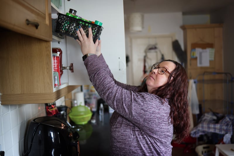 Naomi Connolly says Christmas 'is a massive struggle'. Photograph: Dara Mac Dónaill