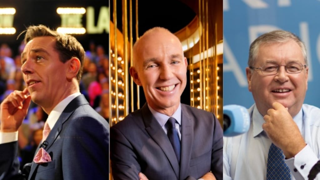 Ryan Tubridy (left) was RTÉ’s highest paid presenter in 2016 followed by Ray D’Arcy in second and Joe Duffy in third. Photographs: Aidan Crawley and Andres Poveda