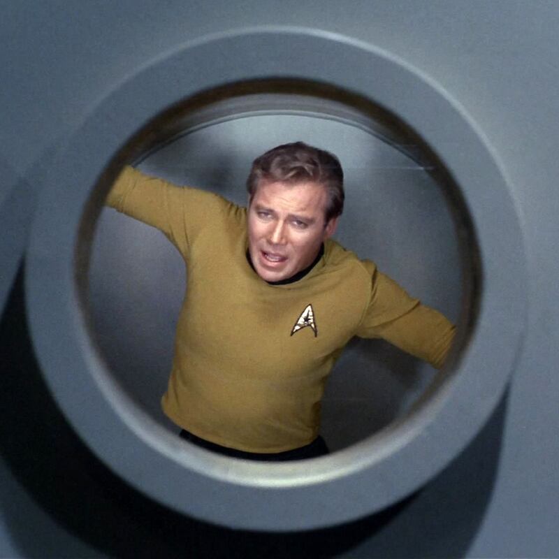 William Shatner: ‘Yes, it’s true; I’m going to be a ‘rocket man!’’ Photograph: CBS via Getty