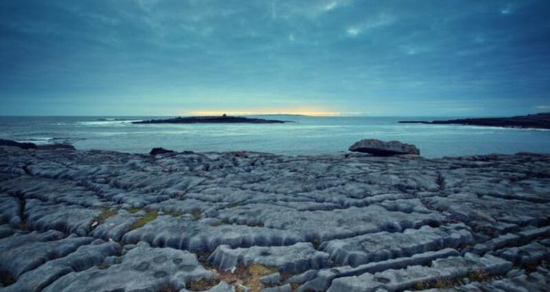 The Burren, where cattle are brought in the winter to graze on the warm, dry stony limestone terraces, a practice known as winterage, which was established in the Neolithic era (which lasted from 4,000BC to 2,500BC in Ireland). Photograph: Getty Images
