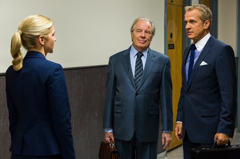 Better Call Saul: Rhea Seehorn, Michael McKean and Patrick Fabian. Photograph: Michele K Short/AMC/Sony/Netflix.