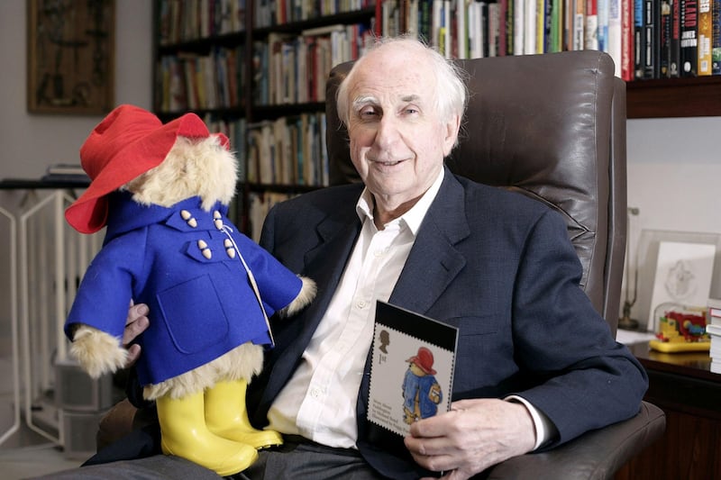 The late Michael Bond with Paddington in 2006. Photograph: Edmond Terakopian/PA Wire