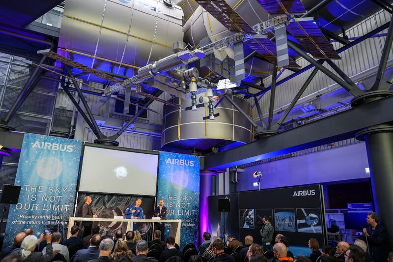 The Airbus plant in Bremen, Germany, where work on European service modules for the Nasa/ESA Artemis moon mission programme is being conducted