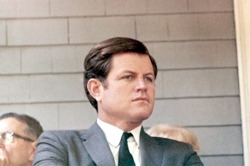 Ted Kennedy in 1970: his speech to "The Hist" that year was interrupted with shouts of “Down with US imperialism”. Photograph: Getty Images