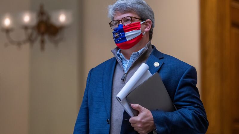 Gabriel Sterling, an election official in Georgia, directly appealed to the president to speak out against those intimidating his staff. Photograph: EPA/Erik S Lesser
