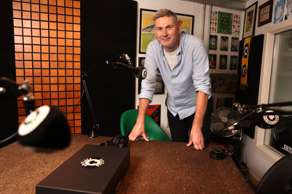 Ciaran Murphy in the Second Captains office in Dublin. Photograph: Dara Mac Dónaill/The Irish Times