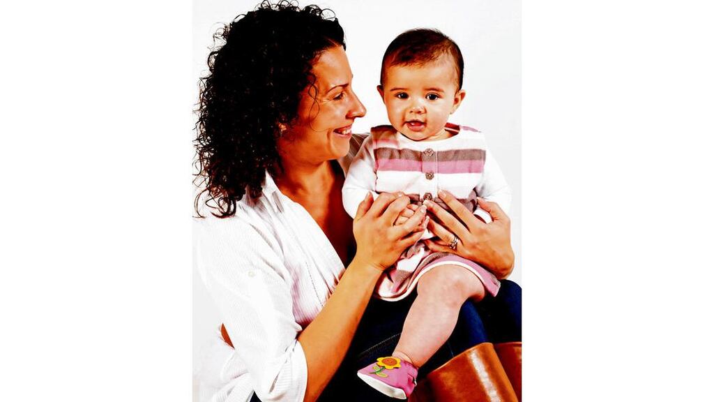 Walking tall: Louise Pearce Hogan with her daughter Lucy