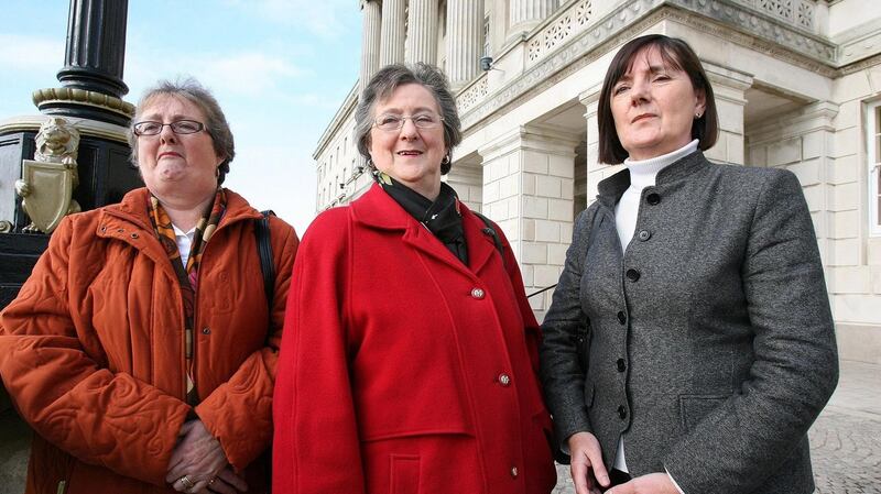 Séamus Ruddy’s sisters:  (left to right) Molly Carr, Patsy McAteer and Anne Morgan. Photograph: PA