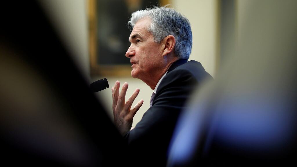 Federal Reserve chairman Jerome Powell. The Fed’s median forecast for interest rates at the end of 2018 was left unchanged, but its projections pointed to an extra increase in 2019.