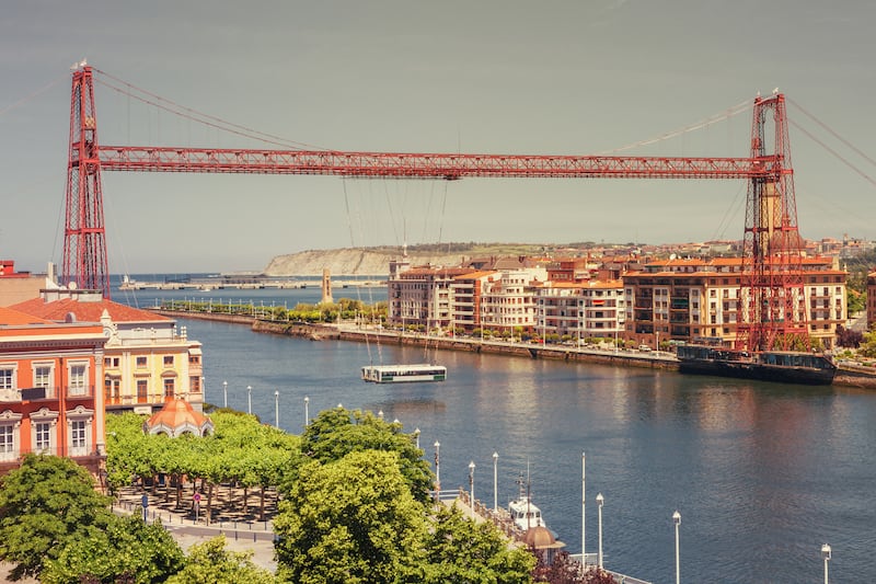 Vizcaya Bridge, which joins the Getxo quarter with Portugalete. Photograph: iStock