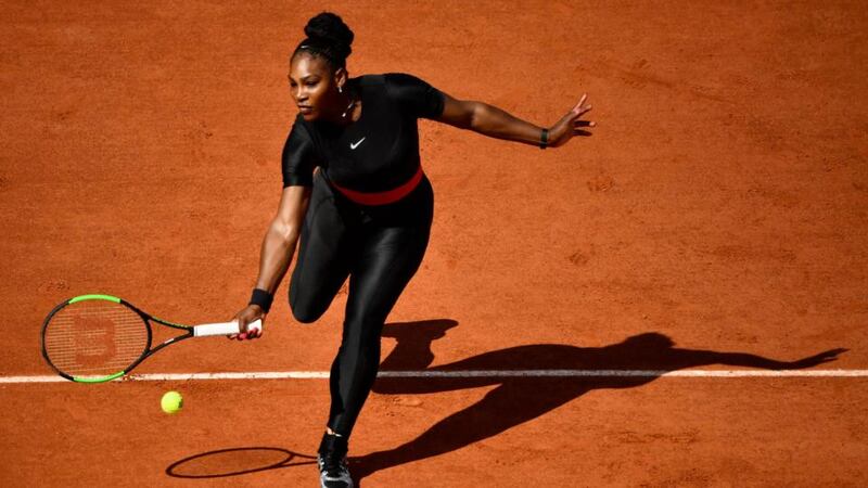 Dress code: the catsuit Serena Williams wore during the 2018 French Open. Photograph: Christophe Simon/AFP/Getty