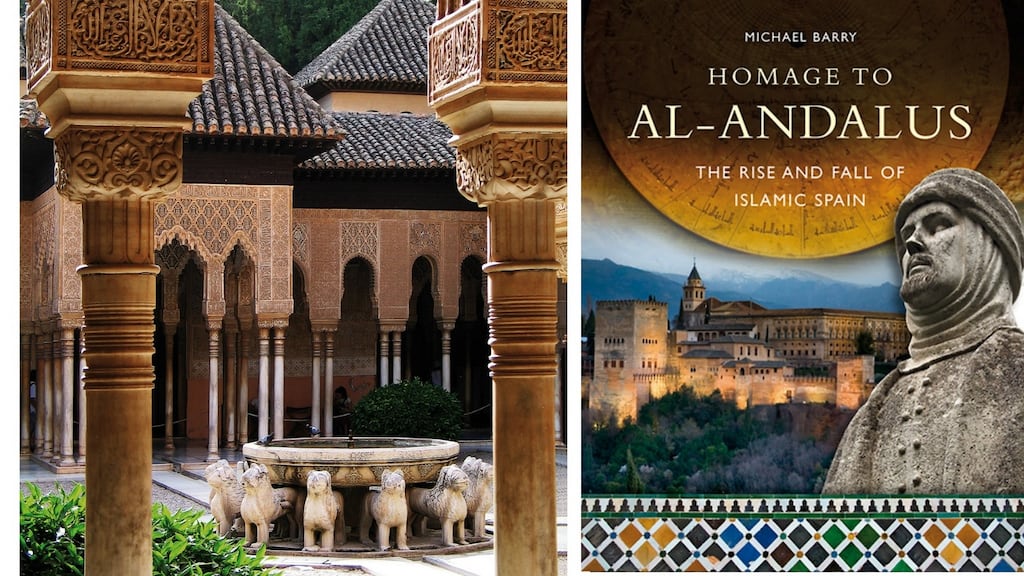 Patio de los Leones, in the Alhambra, Granada, and Michael Barry’s Homage to al-Andalus