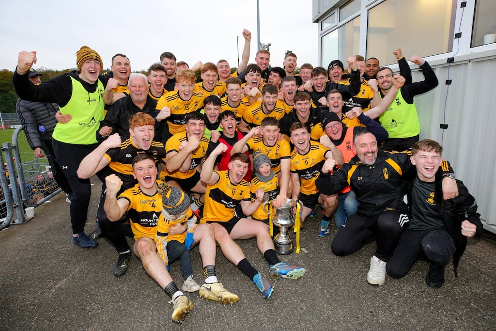Donegal Senior Football Championship Final: St Eunan's celebrate victory over Dungloe with the Dr Maguire Cup. Photograph: Inpho