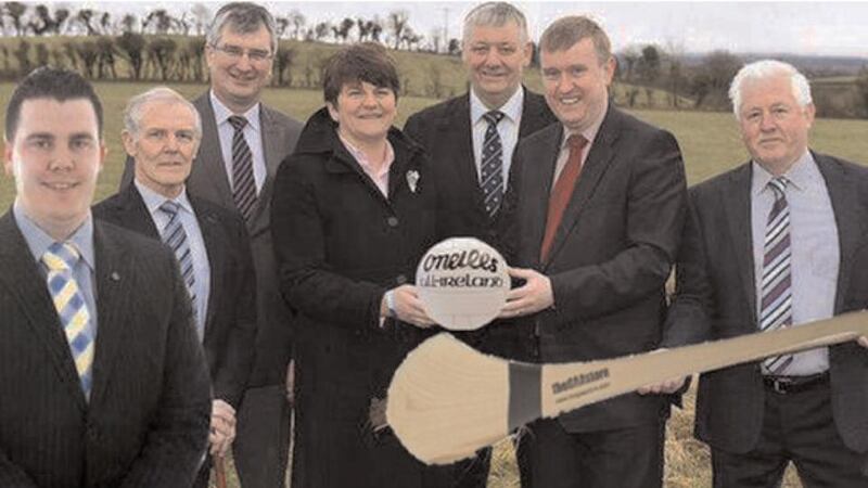 The Northern Ireland Department of Social Development PR photograph as amended by MLA Phil Flanagan, published by the ‘Fermanagh Herald’.