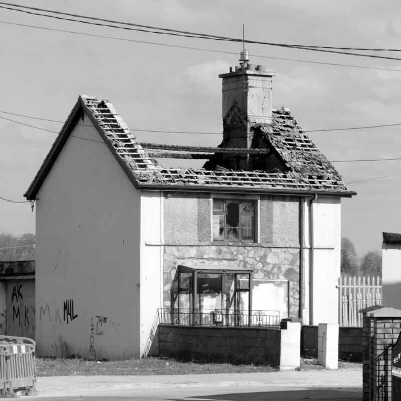 Child poverty in Limerick: one of the many derelict houses in St Mary’s Park. Photograph: Liam Burke/Press 22