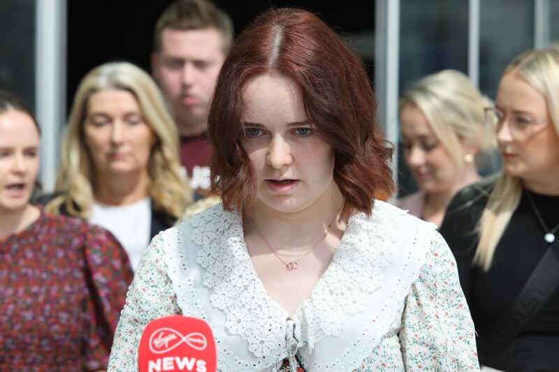 Karen Harkin from Buncrana in Co Donegal, who waived her anonymity to allow her father Michael Carter to be named. He was jailed for ten-and-a-half years for raping his daughter when she was a child. Photograph: Colllins Courts